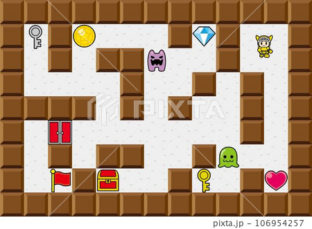 迷路ゲーム風　画面 106954257
