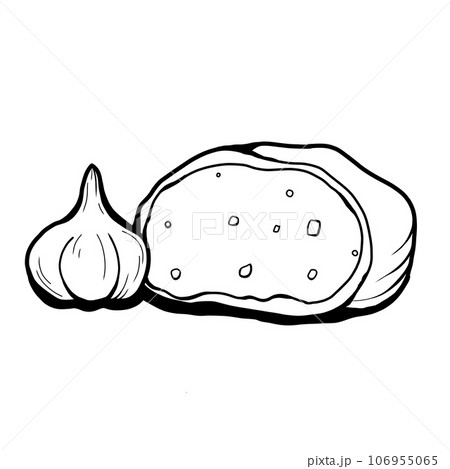 garlic bread line garlic bread line 106955065