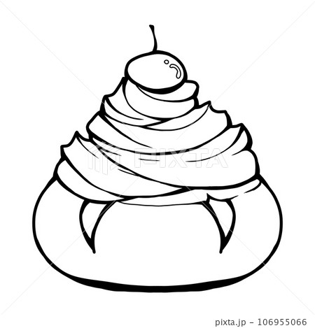 cream bun line cream bun line 106955066