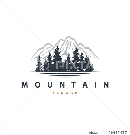 Mountain Nature Landscape Logo Simple Minimalist Design, Vector Illustration Symbol Template Mountain Nature Landscape Logo Simple Minimalist Design, Vector Illustration Symbol Template 106955437