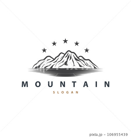 Mountain Nature Landscape Logo Simple Minimalist Design, Vector Illustration Symbol Template Mountain Nature Landscape Logo Simple Minimalist Design, Vector Illustration Symbol Template 106955439