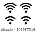 シンプルなWi-Fiのアイコン 106957316
