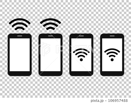 智能手機和 Wi-Fi 圖標集 106957488