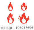 炎のアイコンセット 106957606