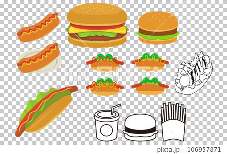 ホットドッグ＆ハンバーガー　詰め合わせセット 106957871