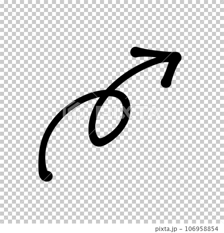 くるっとしている矢印　くるくる矢印 106958854