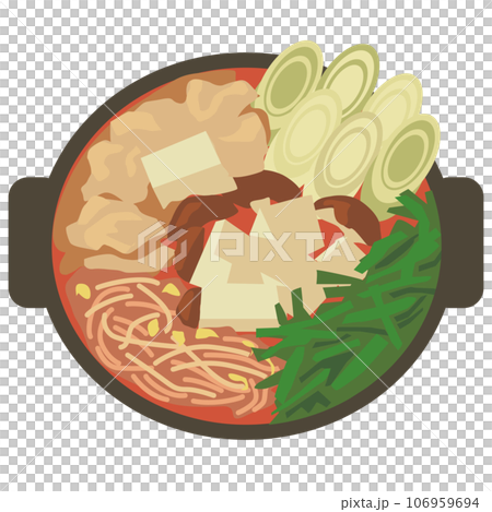 從上面看泡菜火鍋 106959694