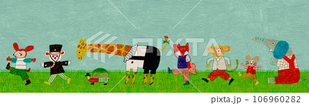 動物たちの行進 106960282