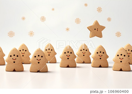 コルクで表現したクリスマスイブのイメージ(3D) コルクで表現したクリスマスイブのイメージ(3D) 106960400