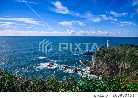 高知県　足摺岬展望台　灯台　天狗の鼻 106960451