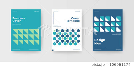 Cover Design template collection set for Company identity. Minimal brochure layout. Corporate Business report presentation. A4 geometric abstract shape page. vector illustration design bundle Cover Design template collection set for Company identity. Minimal brochure layout. Corporate Business report presentation. A4 geometric abstract shape page. vector illustration design bundle 106961174