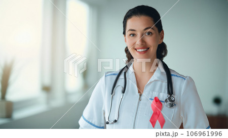 Female doctor in medical office Female doctor in medical office 106961996