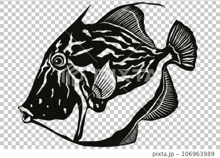 Simple filefish illustration Simple filefish illustration 106963989