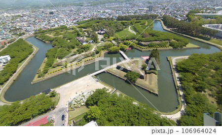 タワーから望む函館五稜郭 タワーから望む函館五稜郭 106964024