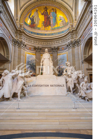National Convention, French: La Convention Nationale, inside the Pantheon. Paris, France 106964161
