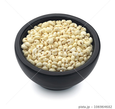 Puffed millet isolated on white background 106964682