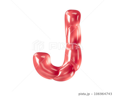Letters made of bizarre balloons Letters made of bizarre balloons 106964743