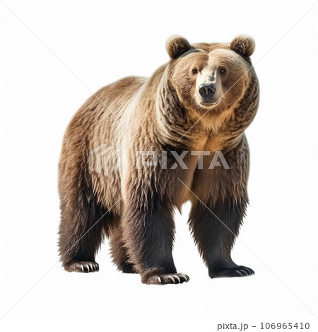 ひぐま　白背景　AI画像 106965410