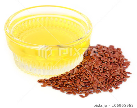 Flax seeds with oil Flax seeds with oil 106965965