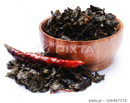 Fried moringa leaves Fried moringa leaves 106967378