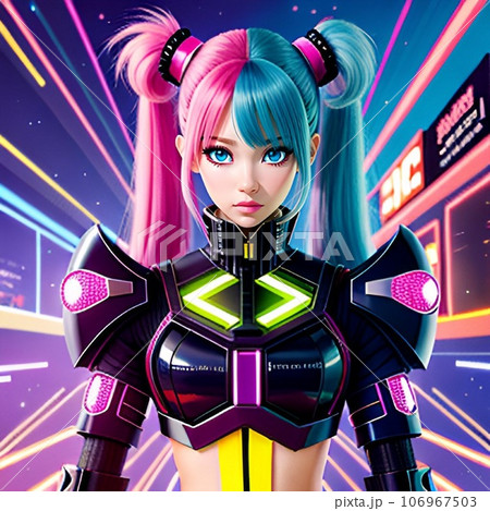 アニメ風 女の子 アイドル アニメ風 女の子 アイドル 106967503