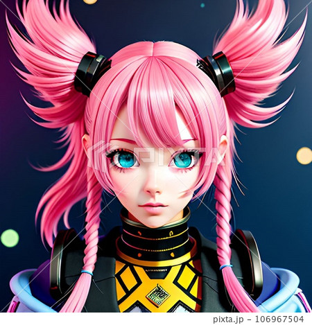 アニメ風 女の子 アイドル アニメ風 女の子 アイドル 106967504