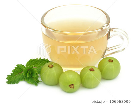 Herbal tea in a cup Herbal tea in a cup 106968009