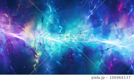 Abstract background featuring an array of electric currents and lighting bolts 106968137