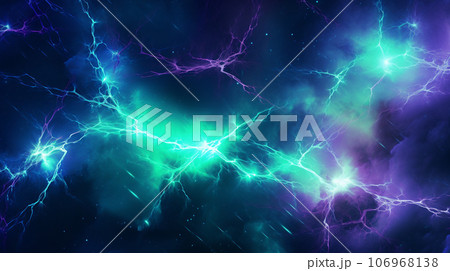 Abstract background featuring an array of electric currents and lighting bolts 106968138