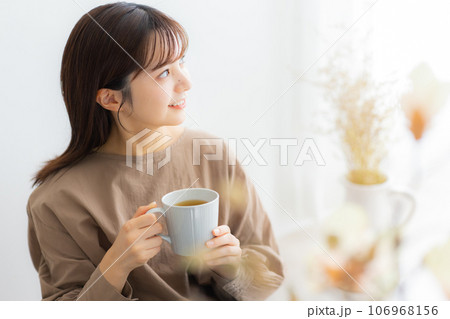 茶色のブラウスの女性 茶色のブラウスの女性 106968156