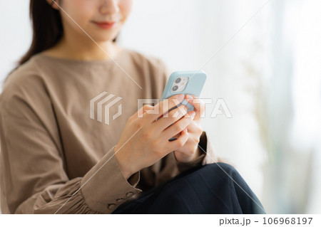 茶色のブラウスの女性 106968197