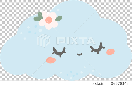 Cute and kawaii nursery sky element, crescent moon, star and cloud cartoon doodle hand drawing Cute and kawaii nursery sky element, crescent moon, star and cloud cartoon doodle hand drawing 106970342