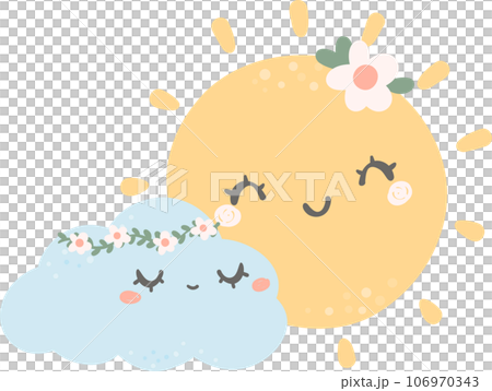 Drawing Cartoon Yellow Moon Png Element PNG Images