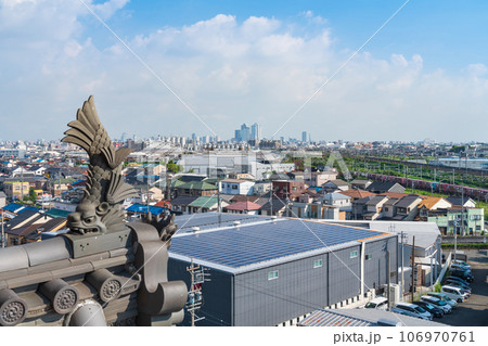 清洲城、天主閣からの眺め〈愛知県清須市〉 106970761