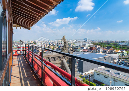 清洲城、天主閣からの眺め〈愛知県清須市〉 106970765