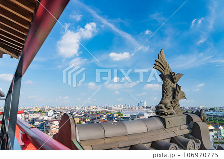 清洲城、天主閣からの眺め〈愛知県清須市〉 106970775