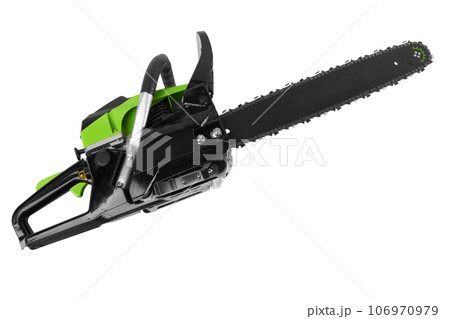 Chainsaw on white Chainsaw on white 106970979