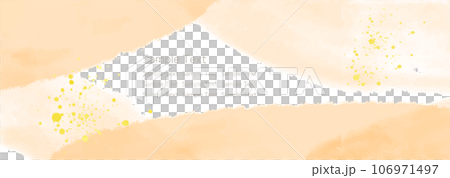 水彩テクスチャの背景素材 オレンジ 秋イメージ 横長 水彩テクスチャの背景素材 オレンジ 秋イメージ 横長 106971497