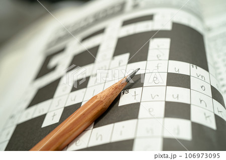 Crossword, Sudoku puzzle game to keep you brain younger for developing Alzheimer disease in senior patient. 106973095