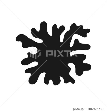 Vector hand drawn doodle sketch coral silhouette 106975428