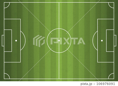 Soccer field in flat style. Football stadium vector illustration on isolated background. Sport plan sign business concept. Soccer field in flat style. Football stadium vector illustration on isolated background. Sport plan sign business concept. 106976091