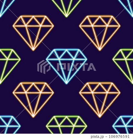 Sparkling Diamond Patterns. glowing desktop icon, neon sticker, neon figure, glowing figure, neon geometrical figures Sparkling Diamond Patterns. glowing desktop icon, neon sticker, neon figure, glowing figure, neon geometrical figures 106976591