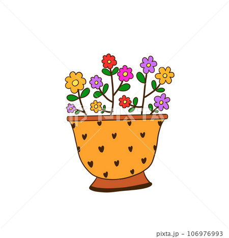 Coloring flower. Coloring flower. 106976993