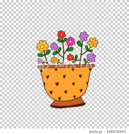 Coloring flower. Coloring flower. 106976993