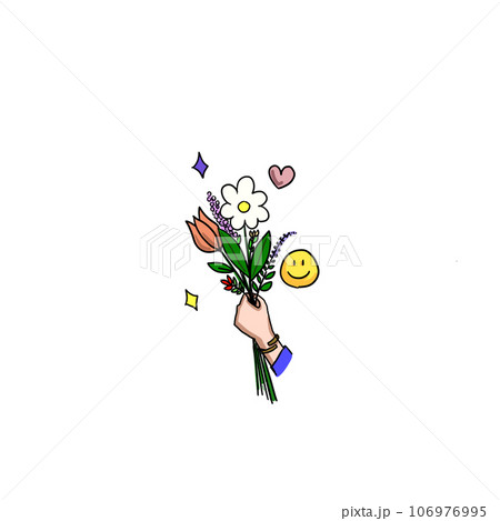 Coloring flower. Coloring flower. 106976995