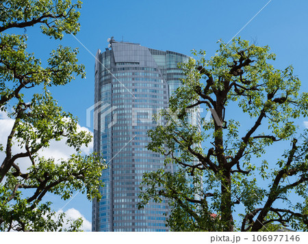 夏の青空と六本木ヒルズ 夏の青空と六本木ヒルズ 106977146