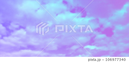 Vivid Colored Aesthetic Sky Background. Realistic Vector Clouds Vivid Colored Aesthetic Sky Background. Realistic Vector Clouds 106977340
