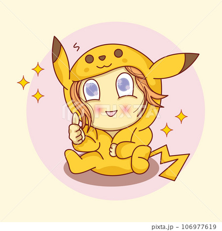 Anime girl with costume 106977619