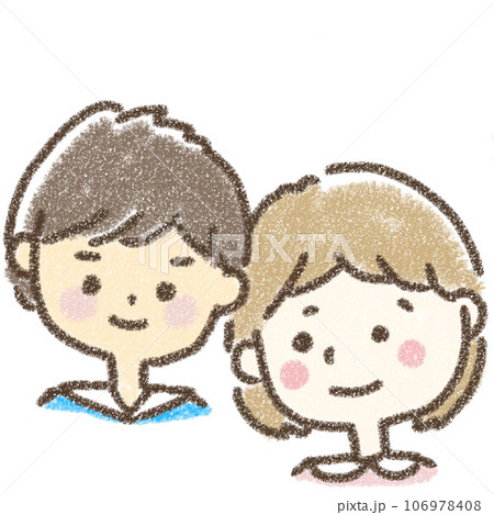 人物　女の子　手書きイラスト  106978408