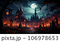 Castle of horrors for the traditional Halloween party 106978653